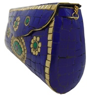 Seenda — pochette de soirée en mosaïque de pierre pour femme, porte-monnaie avec motif de Logo artisanal personnalisé, vente en gros
