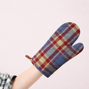 Premium Collection New Latest Checkered Design <b>Oven</b> Mitts at Lowest Price Heat Resistant <b>Oven</b> Mitts with large size. - Product Image 1