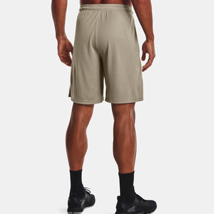 Pantalones Cortos Casuales Personalizados para Hombre, Estilo Urbano, 100% Poliéster, Malla Deportiva, Rojo y Negro, Cintura Alta Elástica, Cinta de Punto Sólida, Secado Rápido - Product Image 3