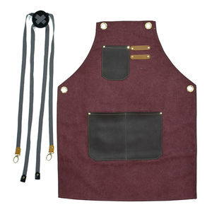 Custom Design Print Logo Bib Barber <b>Apron</b> Cotton <b>Waterproof</b> Adult <b>Apron</b> Men Women Custom Logo Sleeveless Polyester Fashionable - Product Image 1