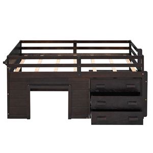Letto a soppalco matrimoniale Espresso con armadio e scaffale, per bambini, vecchio SKU LP000501AAP - Product Image 4