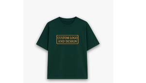 Camiseta de Algodón para Hombre, Color Verde Oliva, Talla Grande, Lisa, Manga Corta, Informal, con Logotipo Estampado en la Parte Delantera, Transpirable, Tejido 100% Algodón, Estilo Vintage - Product Image 4