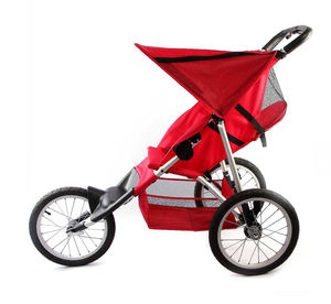 Pièces de vélo de haute technologie en aluminium, certifiées EN, à suspension sur 3 roues, durables, pour l'extérieur, avec grandes roues, commande à une main, pour bébé. - Product Image 6