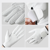 Guantes de Golf Unisex de Cuero PU de Alta Calidad, Guantes de Golf Profesionales de Cuero Cabretta, Piel de Oveja Verde, Venta Directa de Fábrica