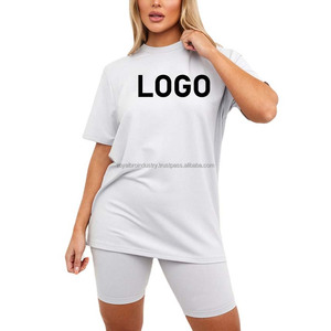 T-shirt surdimensionné en coton et élasthanne pour femmes de créateur T-shirt de sport d'été décontracté et respirant à séchage rapide Tailles personnalisées disponibles - Product Image 3