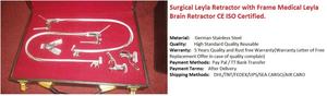 Système complet d'extracteur cérébral Leyla très demandé, auto-serrant, en acier inoxydable allemand, manuel, certifié CE, kit en coffret en bois - Product Image 6