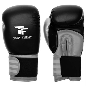 Gants de boxe noirs, gants de sport pour la boxe, gants d'entraînement pour hommes, gants de combat en cuir véritable, gants de MMA pour hommes - Product Image 4