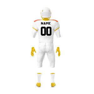 เสื้อฟุตบอลอเมริกันแบบซับลิเมชั่นสั่งทำพิเศษ 14 แผ่น แห้งเร็ว ออกแบบ OEM ผลิตในปากีสถาน ชุดฟุตบอลอเมริกัน 2026 - Product Image 6