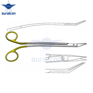 Ciseaux chirurgicaux Dean Scissors Plain 12 cm (4-3/4 pouces) tranchants TC Gold avec lames de coupe de précision et usage professionnel - Product Image 3