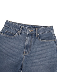 Jeans de Mezclilla para Hombre, Corte Recto, Lavado Oscuro, Corte Regular, Cintura Media, Algodón, Estilo Casual Otoñal - Product Image 5