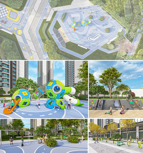 Balançoire double Flyfun <span class=keywords><strong>pour</strong></span> aire de jeux extérieure, <span class=keywords><strong>jeu</strong></span> familial <span class=keywords><strong>pour</strong></span> <span class=keywords><strong>la</strong></span> communauté, <span class=keywords><strong>la</strong></span> <span class=keywords><strong>maternelle</strong></span> ou le parc municipal - Product Image 5