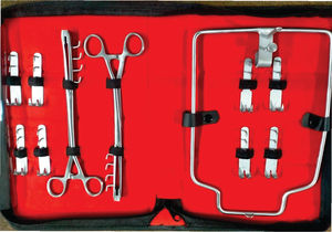 ชุดเครื่องมือผ่าตัดกระเพาะอาหารสัตว์วัวแบบสแตนเลสอย่างสมบูรณ์ สำหรับการผ่าตัดและการรักษาโรคในกระเพาะอาหารวัว - Product Image 4