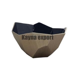 White & Gold Finished Disposable Metal Bowl-Modern Luxury Design Business Gift <b>for</b> Food Serving <b>Decorative</b> Bowl <b>Kitchen</b> Use Bowl - Product Image 5