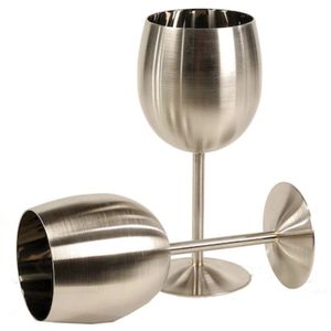 Juego de Copas de Vino de Acero Inoxidable, Irrompibles, de Metal Plateado, Tipo Flauta para Champán, Aisladas, para Fiestas, Bodas, Bar, 2 Piezas - Product Image 4