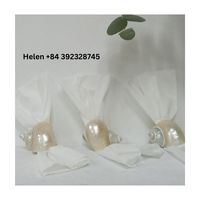 Anneaux de serviette en coquille de conque naturelle, design de luxe écologique, pour les fêtes, vaisselle la plus vendue 2025