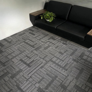 Dalles de moquette commerciales 50 x 50 cm en PP et nylon, dalles de moquette personnalisées <span class=keywords><strong>100x100</strong></span> cm pour salon - Product Image 5