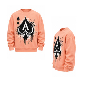 Men's Waffle Knit Sweatshirt <b>Thermal</b> Crewneck Pullover Long Sleeve Warm Casual Winter Streetwear Custom Wholesale Clothing <b>Top</b> - Product Image 5