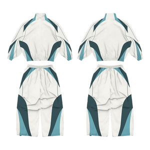 Wholesale Windbreaker <b>Sets</b> Athletic Apparel Custom Outerwear Breathable Woven Factory Direct Supplier - Product Image 6