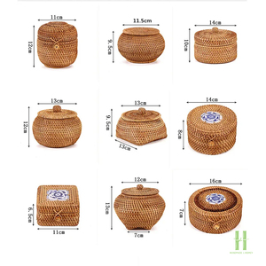 กล่องเก็บของตกแต่งหวาย ราคาดีที่สุด ทำด้วยมือ เป็นมิตรกับสิ่งแวดล้อม เหมาะสำหรับใช้ในบ้าน สำนักงาน และธุรกิจบริการ - Product Image 2