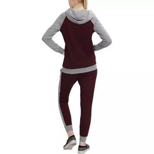 Ensemble de survêtement décontracté pour femme avec logo personnalisé, deux pièces, sweat à capuche et pantalon de jogging, couleur unie, grandes tailles, coupe au-dessus du genou - Product Image 6