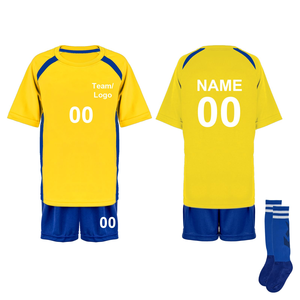 Nuevo Diseño, Conjuntos de Camisetas y Pantalones Cortos de Fútbol Fabricados por Equipo, Sublimación Personalizada de Alta Calidad, Ecológicos, Elásticos en Cuatro Direcciones, 100% - Product Image 3