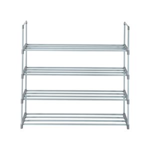 Set di 2 Scaffali Portascarpe Grigi a 4 Livelli, Organizzatore per Camera da Letto, Ingresso o Corridoio - Product Image 3