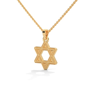 จี้ดาวหกแฉกทองคำ สร้อยคอทองคำชุบ 14K เครื่องประดับคุณภาพสูง สร้อยคอสำหรับเป็นของขวัญและงานปาร์ตี้ - Product Image 2