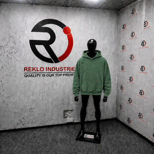 Sweat à capuche oversize vert classique vintage effet vieilli, streetwear quotidien, sweat à capuche d'hiver premium, coupe confortable, sweat à capuche streetwear tendance - Product Image 3