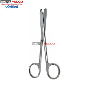 Ciseaux chirurgicaux manuels professionnels pour sutures, manche de scalpel de 4,5 pouces # 4 lames chirurgicales stériles en acier inoxydable - Product Image 5