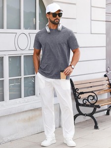 Camiseta Gráfica Contemporánea con Lavado Ácido, Impresión con Tinta Puff, Algodón Grueso, Ropa Urbana de Moda - Product Image 6