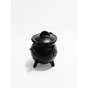 Support de bougie en fonte noire avec couvercle - Décoration gothique en gros - Product Image 3