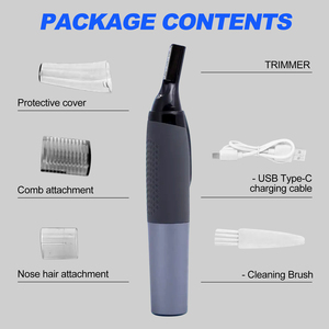 Tondeuse de détail indolore avec lame tranchante pour sourcils, favoris, <span class=keywords><strong>nez</strong></span> oreille visage cheveux <span class=keywords><strong>rasoir</strong></span> électrique sourcils <span class=keywords><strong>rasoir</strong></span> pour hommes - Product Image 6