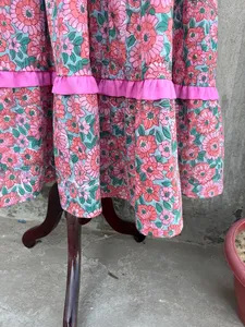 Robe en coton décontractée grande taille pour femmes pour l'été Robe de printemps à manches longues avec décoration brodée - Product Image 4