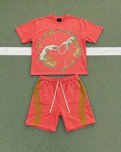 CLOVIX SPORTS Men Casual Summer Outfit Short Set Cotton T <b>Shirt</b> And Shorts Fashion Streetwear Clothing - Product Image 1