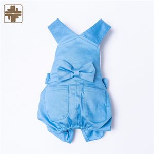 Salopette de vêtements pour chiens de compagnie bleu avec logo sans marque ODM OEM - Product Image 4