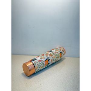 Bulk Wholesale Pure <b>Copper</b> Water <b>Bottle</b> Handcrafted Ayurvedic Meena Print Design Eco-Friendly Leak-Proof <b>Drinking</b> <b>Bottle</b> - Product Image 2
