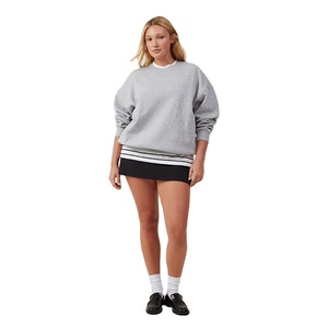 Sudaderas de Mujer Holgadas con Cuello Redondo, Estilo Casual, Cómodas, Tallas Grandes, Hombros Caídos, Moda, Venta al Por Mayor, Personalizadas OEM - Product Image 5