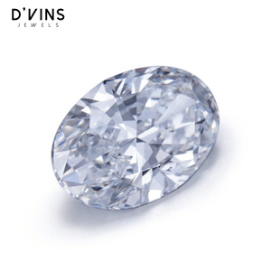 Diamant ovale de 1 carat cultivé en laboratoire CVD HPHT de D'vins Jewels pour la fabrication de bijoux - Product Image 3