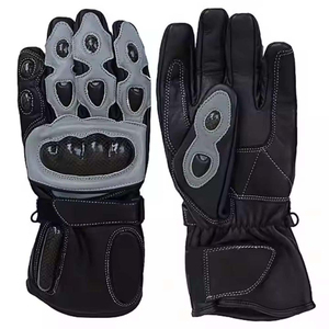 Fabrication professionnelle, designs et logos personnalisés, gants de moto en cuir véritable, protection, imperméables, gants de course d'aventure - Product Image 1