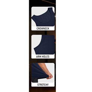 Meilleure Vente Débardeur Homme Uni Respirant Coupe Ajustée Coton Haute Qualité Tenue de Fitness Logo Personnalisé Tricoté Décontracté Faible MOQ Gym - Product Image 3