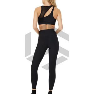 เลกกิ้งและบราพิมพ์ลายดอกไม้แบบกำหนดเอง ขายส่ง เลกกิ้งออกกำลังกายผ้าโพลีเอสเตอร์ผสมสแปนเด็กซ์สำหรับผู้หญิง ชุดโยคะ - Product Image 5