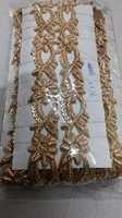 Dentelle à sequins Kushang Textile, broderie africaine miroir faite à la main, motif floral, couleur personnalisée, tissu en filet, garniture de perles/Jarkan, douce
