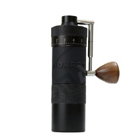 Moulin à café manuel portable 30g avec molette de réglage externe classique et système de meules plates en acier inoxydable