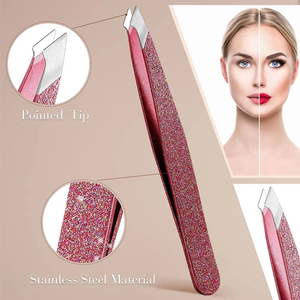 Pinzas para Cejas de Uso Profesional en Salón, Personalizadas, de Acero Inoxidable, Punta Puntiaguda, Herramienta de Depilación y Maquillaje de Alta Calidad - Product Image 3