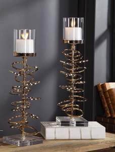 Portavelas de Latón de Primera Calidad – Candelabros Metálicos Clásicos para Velas Cónicas, Decoración del Hogar y Artículos para Regalos - Product Image 3