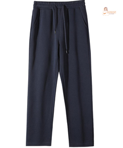 กางเกงลำลองผู้ชายเอวกลางทรงตรง ผ้าฝ้าย 100% น้ำหนักเบา ซิปหน้า - Product Image 1