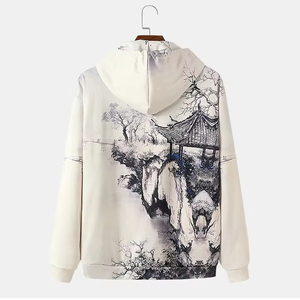 Regular Length Comfortable Fit Unisex Sublimation <b>Hoodie</b>-100% Cotton Winter <b>Lightweight</b> Print / New Arrival - Product Image 2