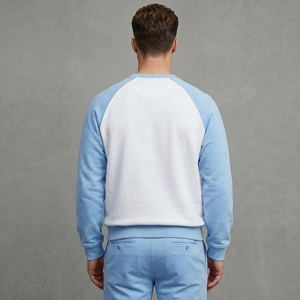 Sudadera con Capucha Oversize de Algodón 100% para Hombre, Cuello Redondo, Diseño Bicolor con Bloques de Color, Bordado Personalizado, Estilo Casual de Invierno OEM - Product Image 6