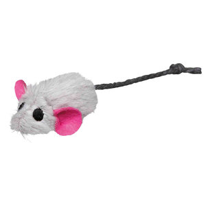 Topo Interattivo con Erba Gatta Rivestito in Pelliccia da 6 cm per Animali Domestici - Product Image 2