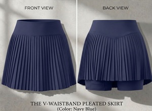 Women's High Waist Mini <b>Tennis</b> <b>Skirt</b> <b>Pleated</b> Design Spandex/Elastane Material Washable All Seasons - Product Image 3